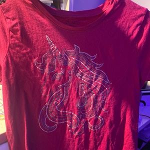 A size 16 Unicorn pink shirt for Girls